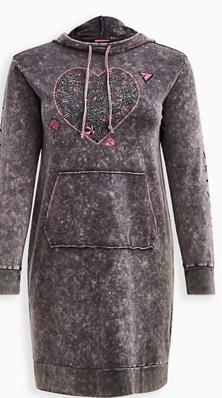 Betsey Johnson Hoodie Mini Dress - Picture 2 of 8